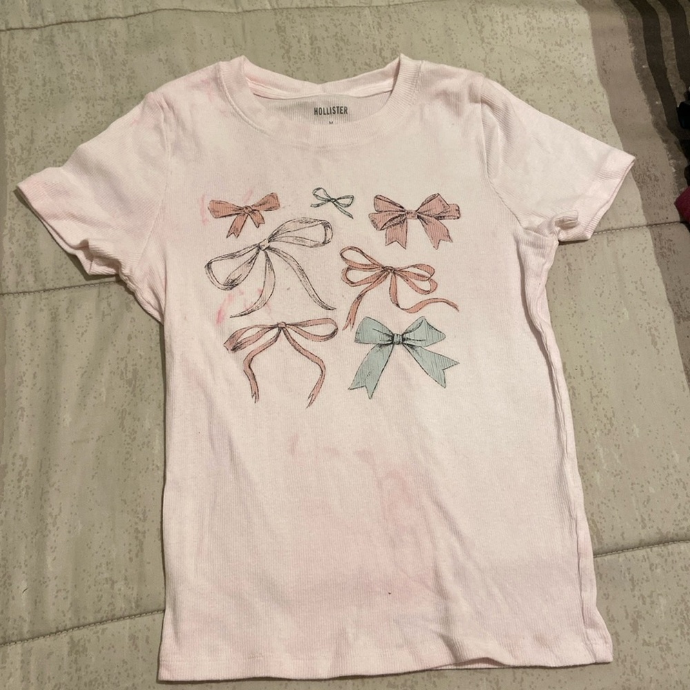 Hollister bow shirt